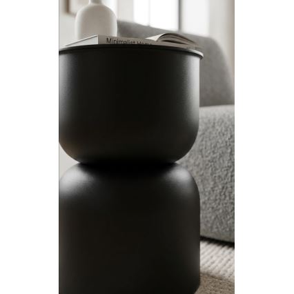 Tavolino d'appoggio PETIT Ø 31 cm nero