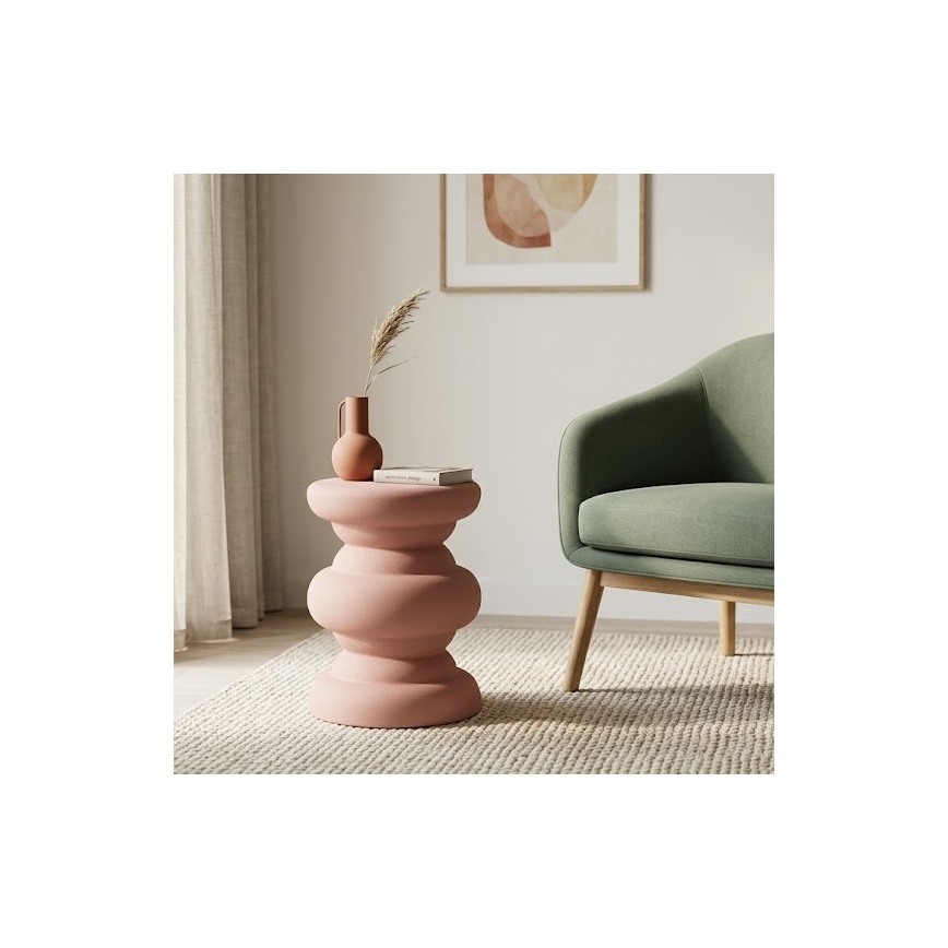 Tavolino d'appoggio PETIT Ø 31 cm rosa
