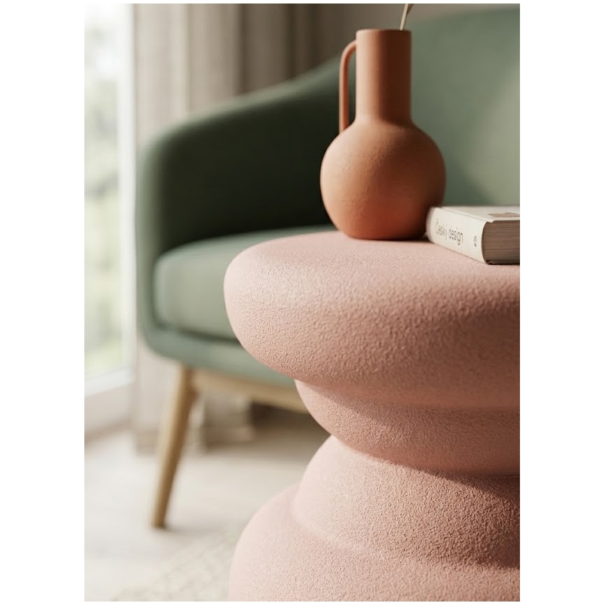 Tavolino d'appoggio PETIT Ø 31 cm rosa