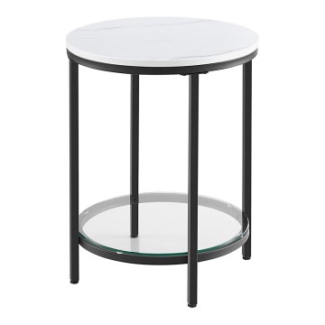 Tavolino d'appoggio SID nero/bianco