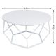 Tavolino DIAMOND 40x70 cm bianco