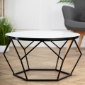 Tavolino DIAMOND 40x70 cm bianco/nero