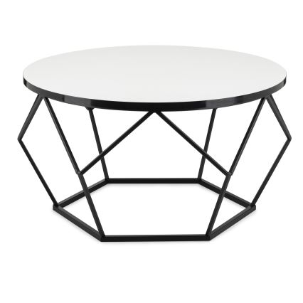 Tavolino DIAMOND 40x70 cm bianco/nero