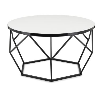 Tavolino DIAMOND 40x70 cm bianco/nero