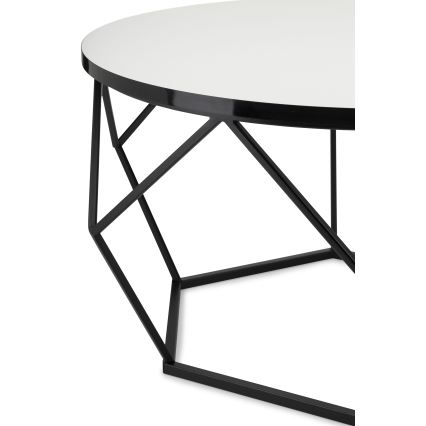 Tavolino DIAMOND 40x70 cm bianco/nero