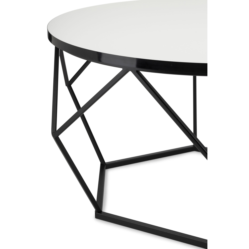 Tavolino DIAMOND 40x70 cm bianco/nero