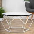 Tavolino DIAMOND 40x70 cm nero/bianco