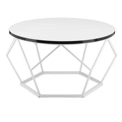 Tavolino DIAMOND 40x70 cm nero/bianco