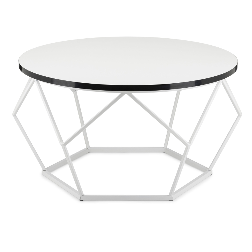 Tavolino DIAMOND 40x70 cm nero/bianco