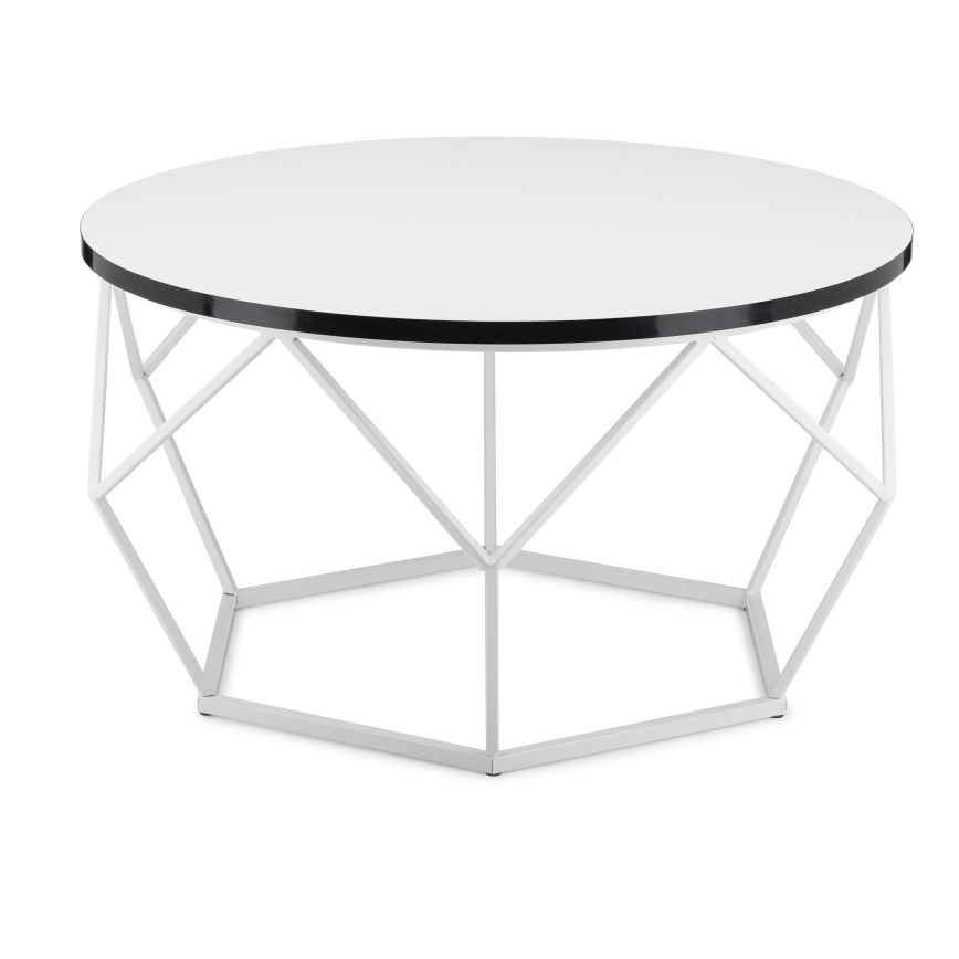 Tavolino DIAMOND 40x70 cm nero/bianco