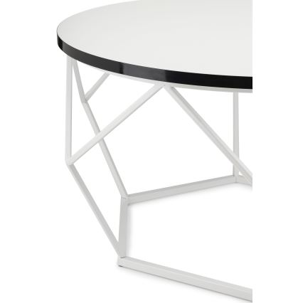 Tavolino DIAMOND 40x70 cm nero/bianco
