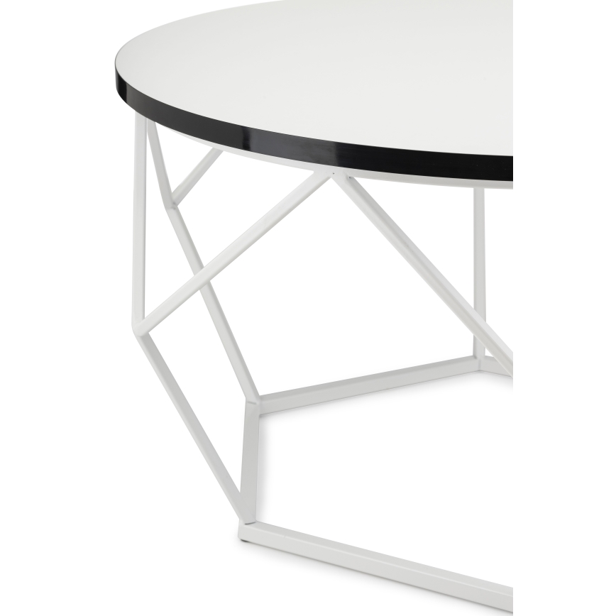 Tavolino DIAMOND 40x70 cm nero/bianco