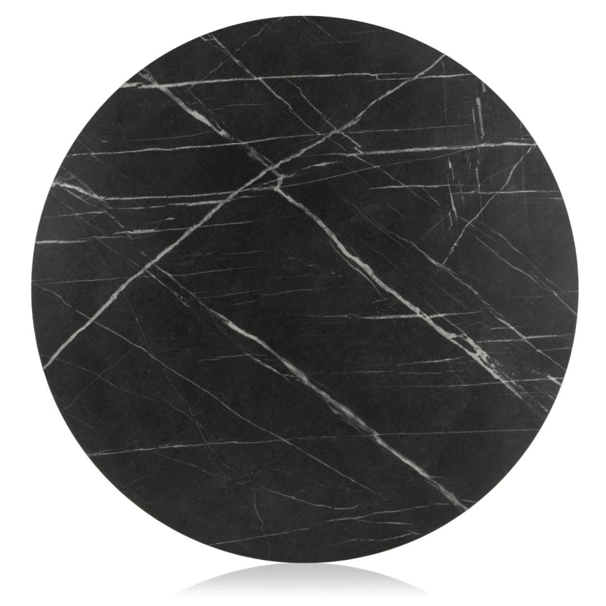 Tavolino DIAMOND 40x70 cm nero/oro