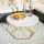 Tavolino DIAMOND 40x70 cm oro/bianco