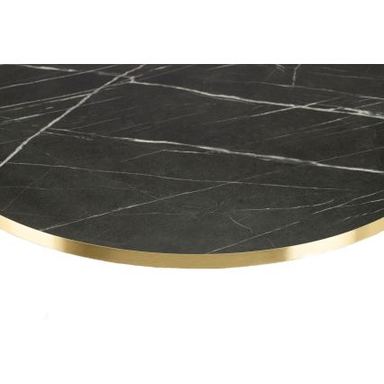 Tavolino DIAMOND 40x70 cm oro/nero/bianco