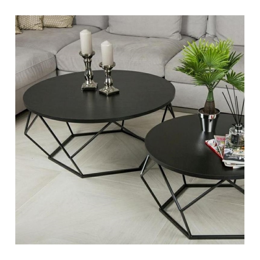 Tavolino DIAMOND 41,5x90 cm nero