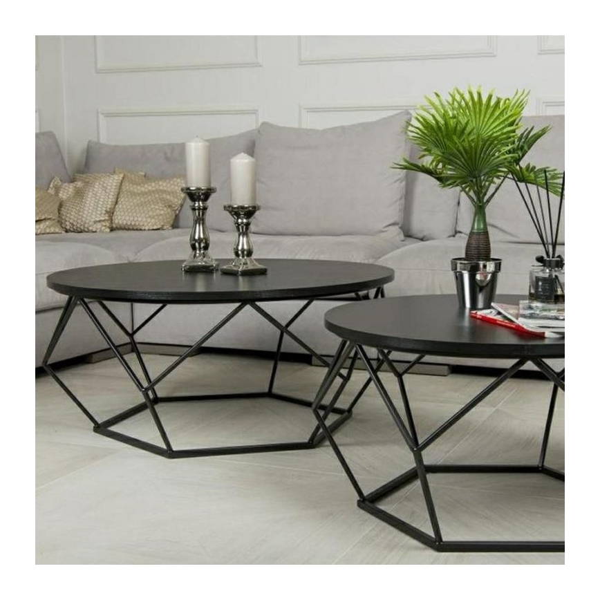 Tavolino DIAMOND 41,5x90 cm nero