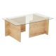 Tavolino ESCAPE 40x105 cm marrone/limpido
