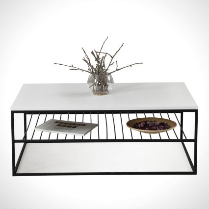 Tavolino ETNA 43x95 cm bianco/nero