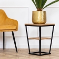 Tavolino EXPAND 57x40 cm nero/marrone