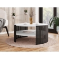 Tavolino FIKOLI 40x75 cm nero/bianco