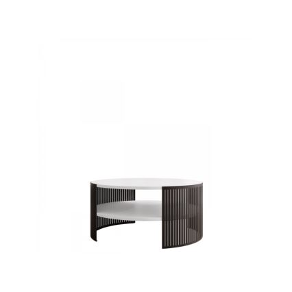 Tavolino FIKOLI 40x75 cm nero/bianco
