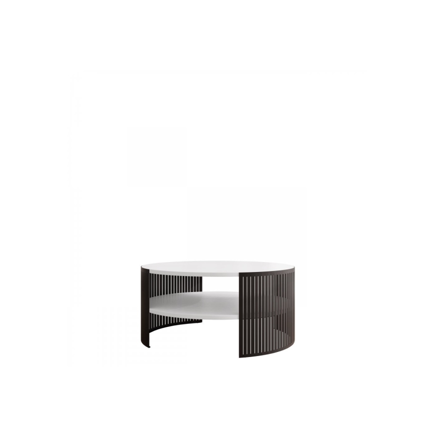 Tavolino FIKOLI 40x75 cm nero/bianco