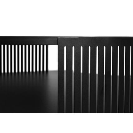 Tavolino FIKOLI 40x75 cm nero/oro quercia