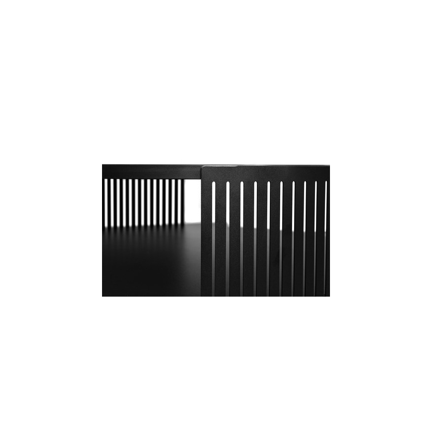Tavolino FIKOLI 40x75 cm nero/oro quercia