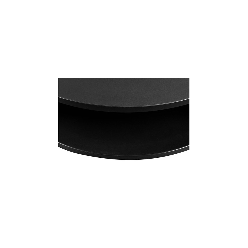 Tavolino FIKOLI 40x75 cm nero/oro quercia
