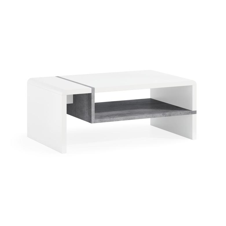 Tavolino FRED bianco/grigio