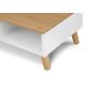 Tavolino FRISK 35x90 cm quercia/bianco