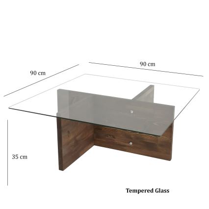 Tavolino GLORY 35x90 cm pino