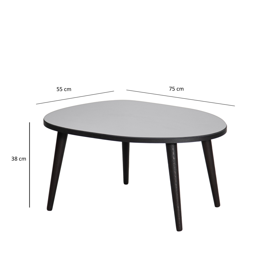 Tavolino GUSTO 38x75 cm nero