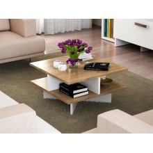 Tavolino HAMTON 31,2x60 cm marrone/bianco