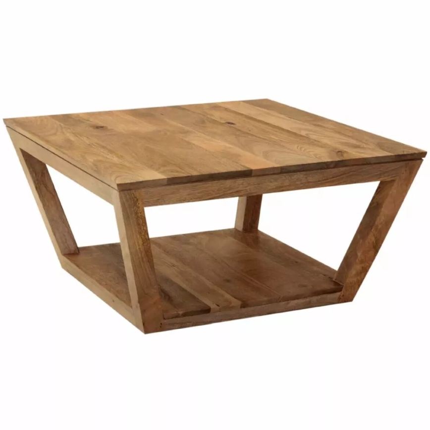Tavolino HINA 80x80 cm legno solido/mango