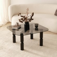 Tavolino KEI 40x80 cm marrone/nero