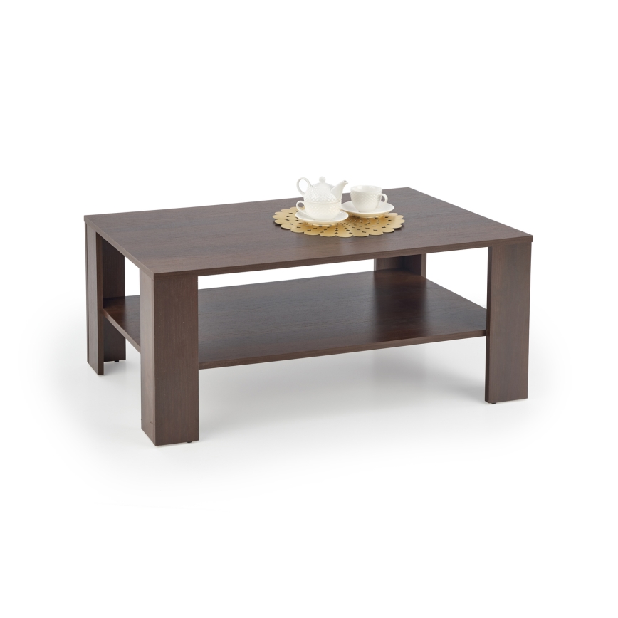Tavolino KWADRO 53x110 cm scuro noce