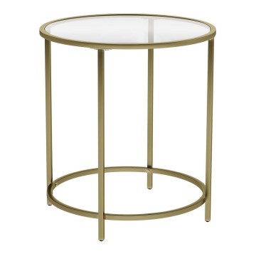 Tavolino laterale LYRA dorato