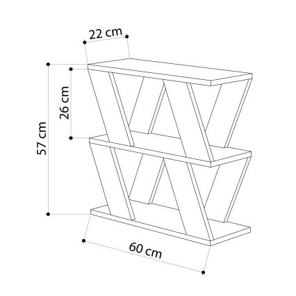 Tavolino LAZENA 57x60 cm antracite