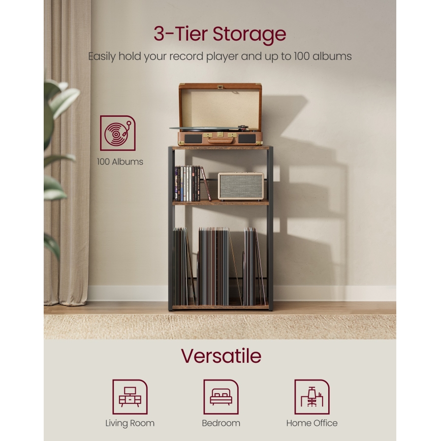 Tavolino LUVOR 43x30 cm marrone/nero