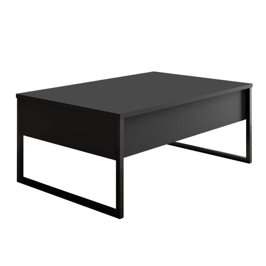 Tavolino LUXE 40x90 cm antracite/nero
