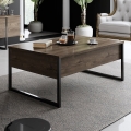 Tavolino LUXE 40x90 cm noce/nero