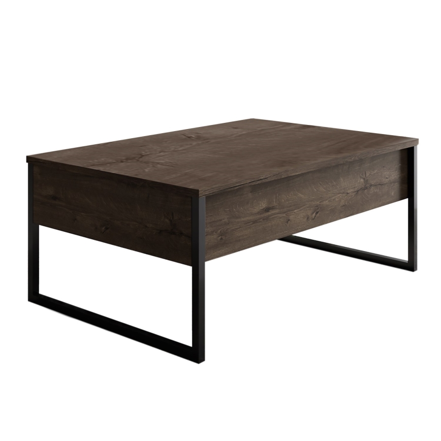 Tavolino LUXE 40x90 cm noce/nero