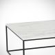 Tavolino MARMO 43x75 cm nero/bianco