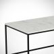 Tavolino MARMO 43x95 cm nero/bianco