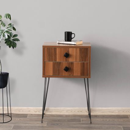Tavolino MELINOS 70x45 cm marrone