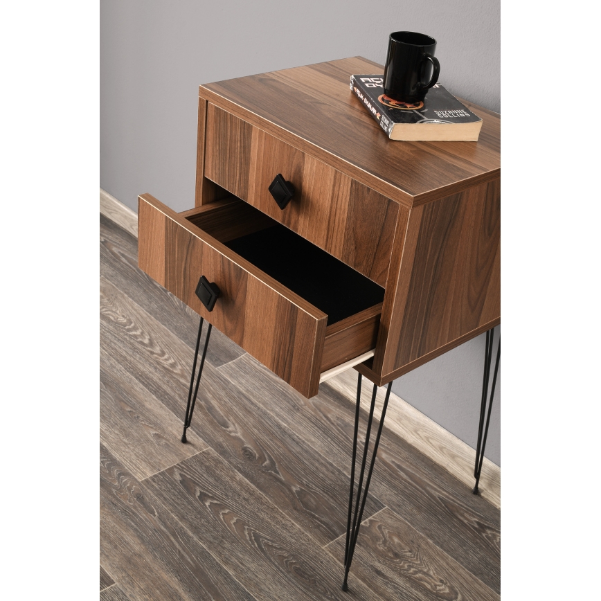 Tavolino MELINOS 70x45 cm marrone
