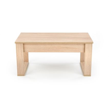 Tavolino con cassetti NEA 52x110 cm beige/quercia sonoma
