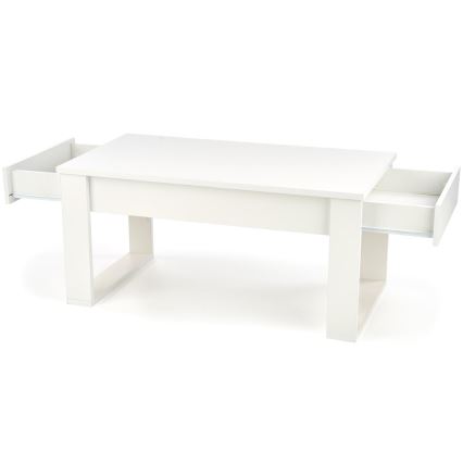 Tavolino con cassetti NEA 52x110 cm bianco